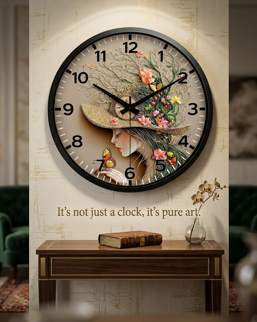 Artisan’s Serenity Portrait Clock